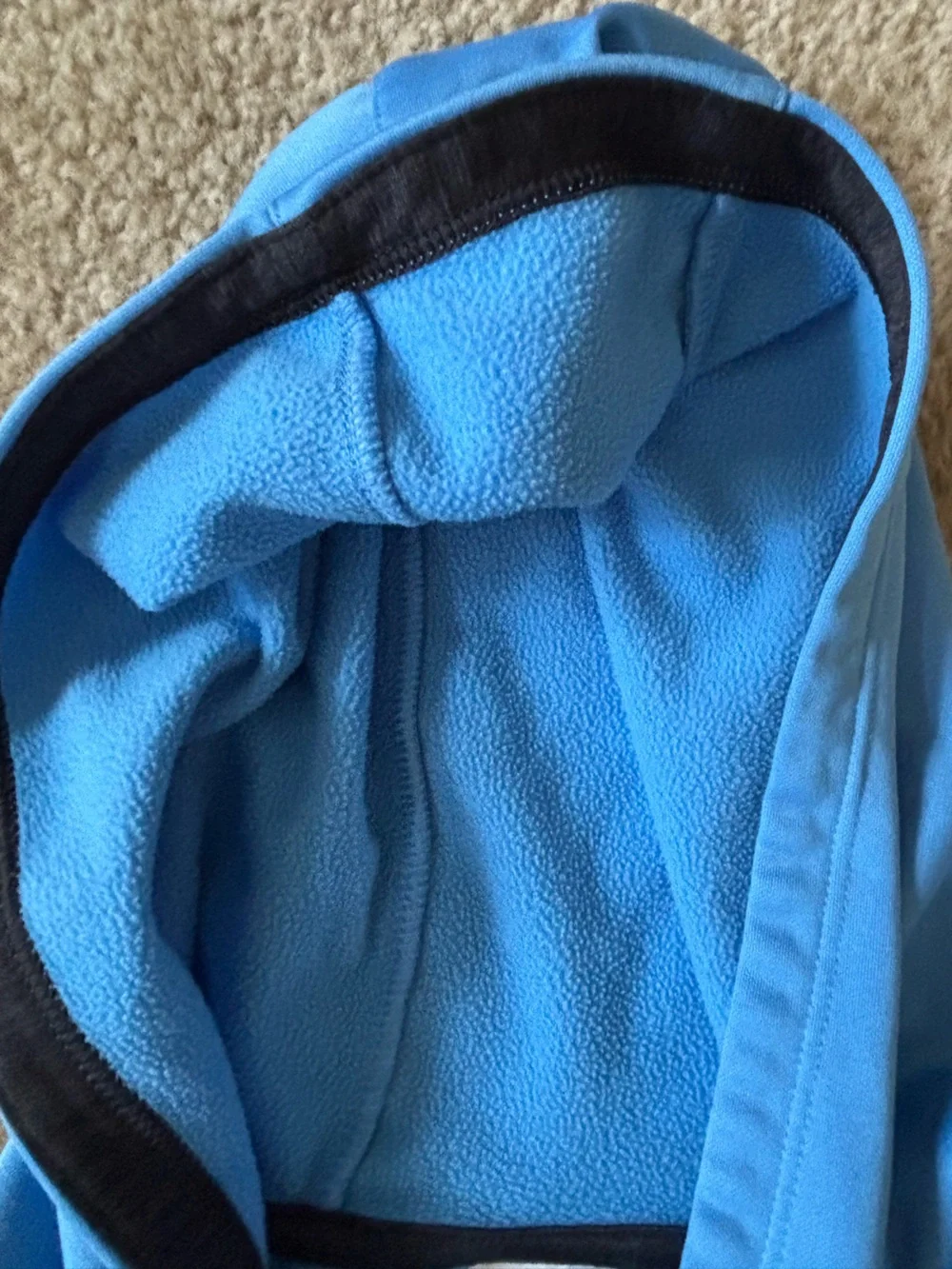 2 hoodies: Nike large Kids Grey Heather and blue/black Adidas zip up